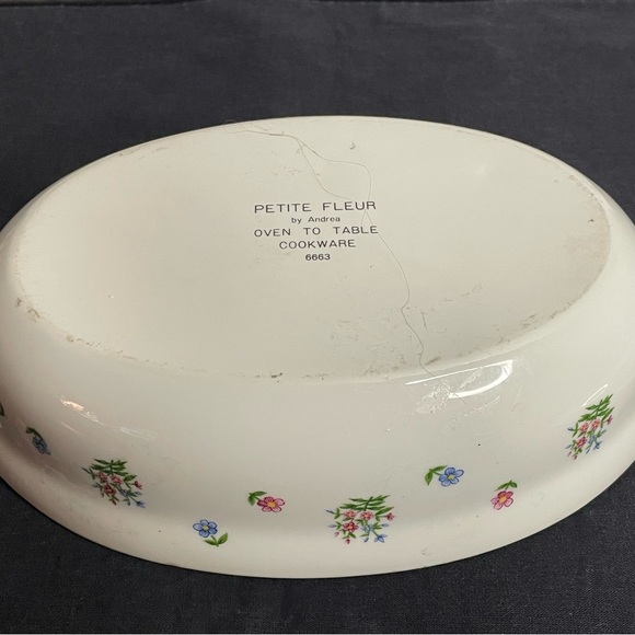 Floral Ceramic Casserole Dish - Picture 5 of 5